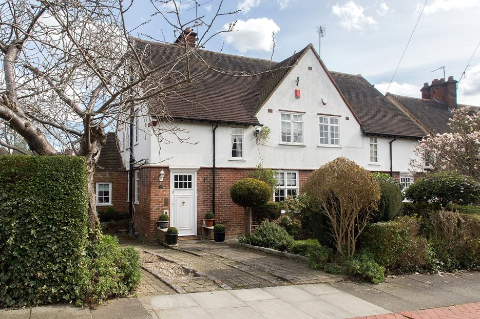 semi-detached Victorian house